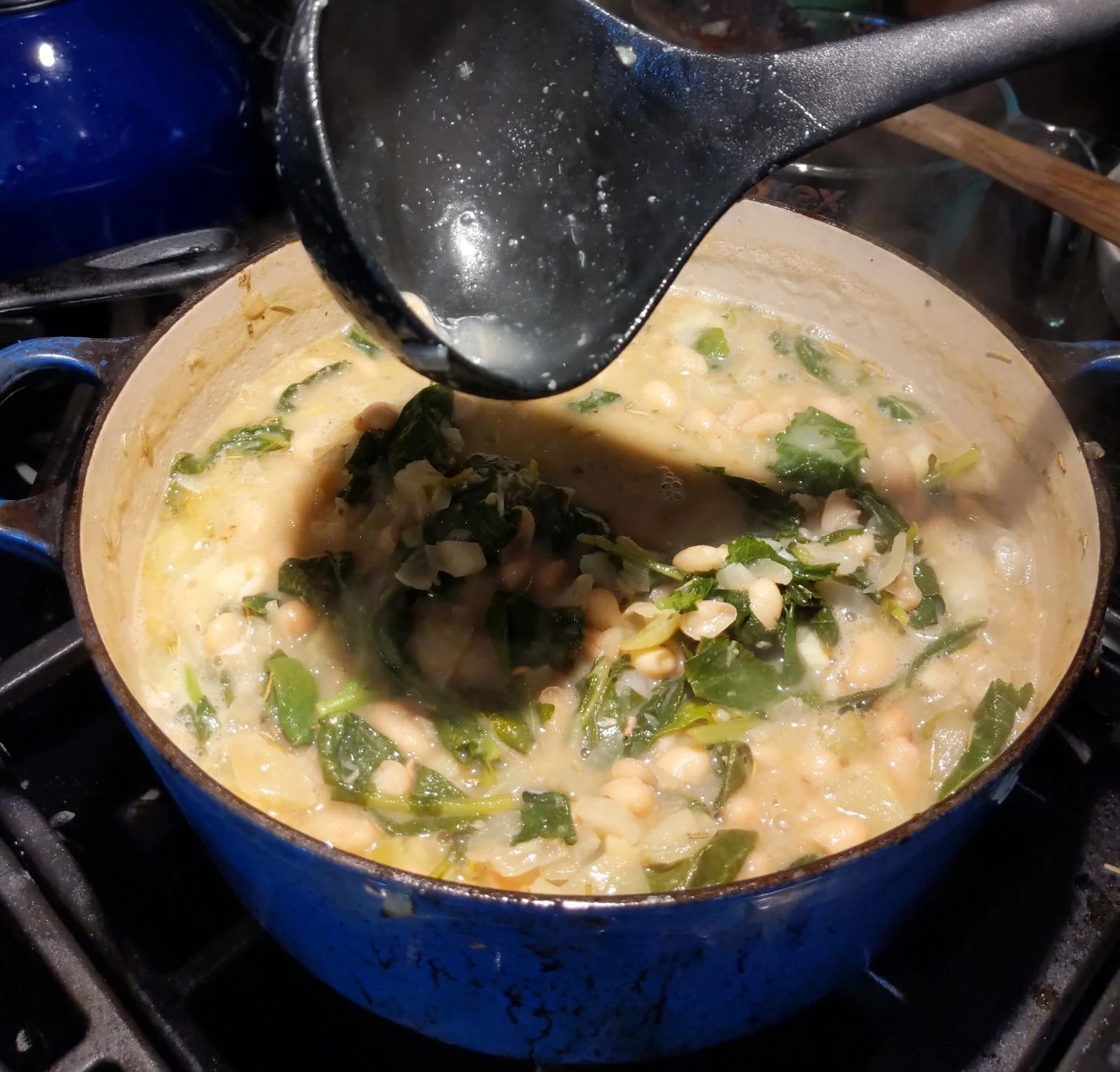 Finished Soup finished bean soup